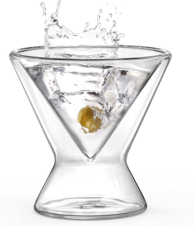 Stemless Martini Glasses Set of 2 Martini Set Insulated Martini Glass Cosmopolitan Glasses Classi... | Amazon (US)