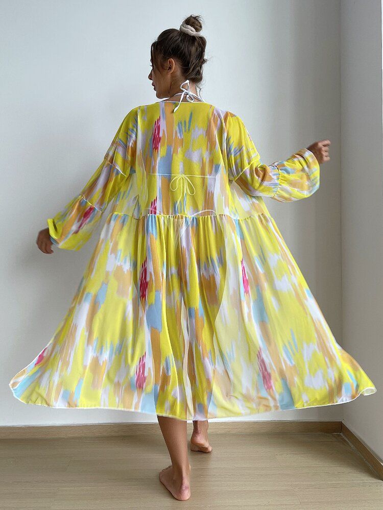 Allover Print Kimono | SHEIN