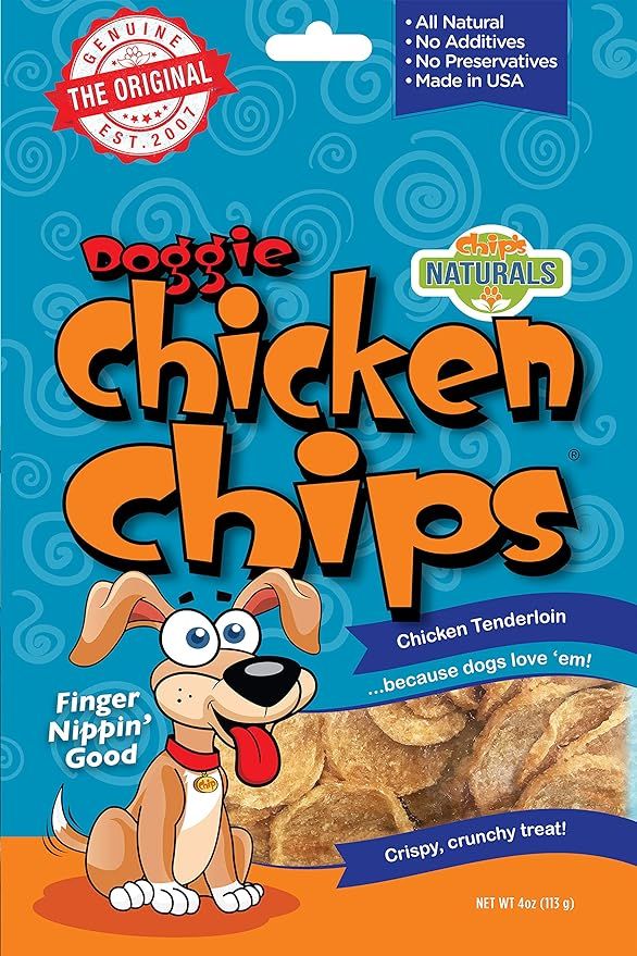 All Natural Chicken Chips- Dog Treats (Small- 4 oz. bag) | Amazon (US)