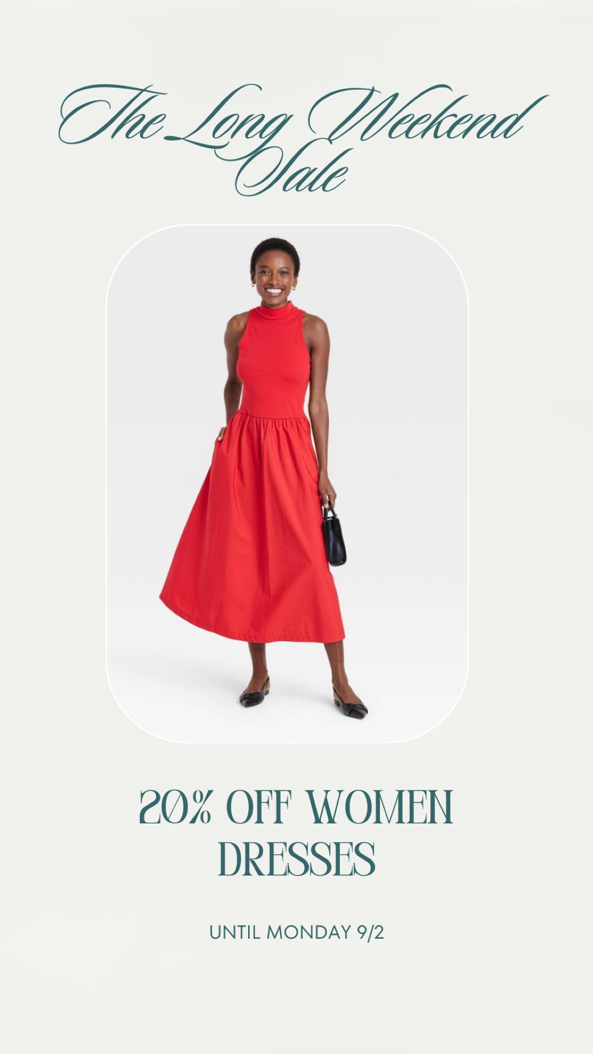 Women’s dresses are 20% off at Target until tomorrow!

I tried this little number on and I loved it! 

#LTKSaleAlert #LTKSeasonal #LTKParties