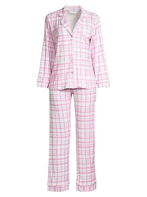 LoveShackFancy x Stripe & Stare Two-Piece Pajama Set | Saks Fifth Avenue