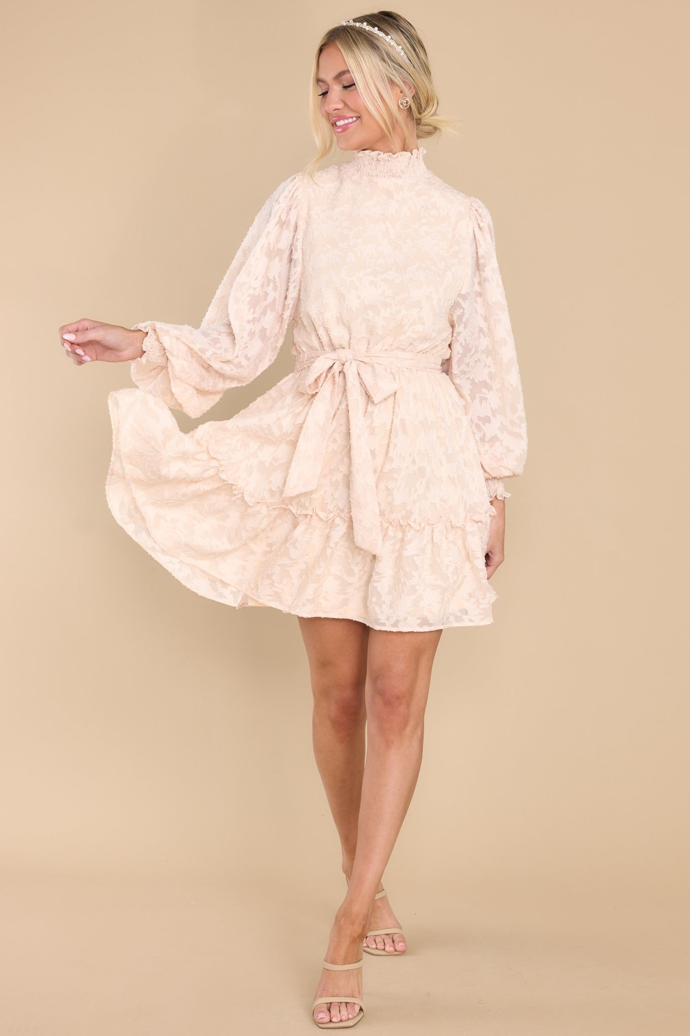 Such Beauty Ivory Dress | Red Dress 