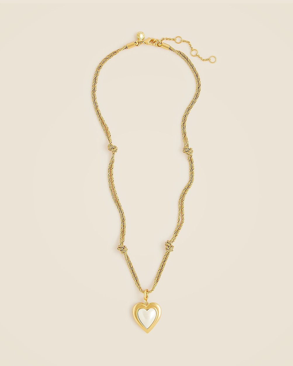Pearl heart pendant necklace | J. Crew US