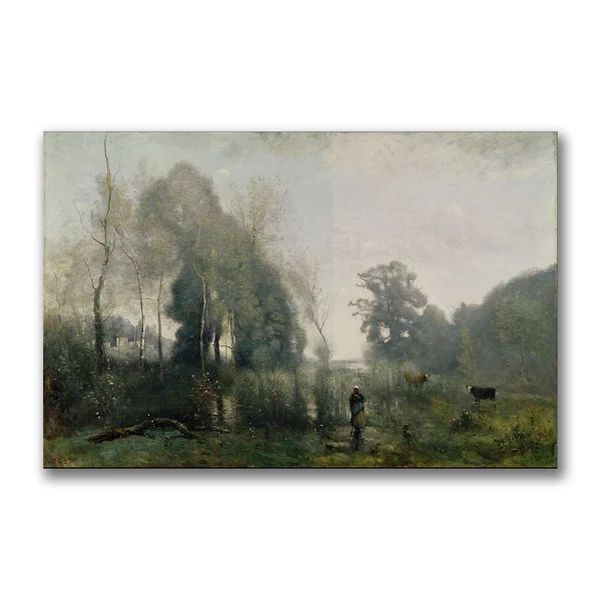 "Morning at Ville-d Avray" by Jean Baptiste Corot Painting Print on Canvas | Wayfair North America
