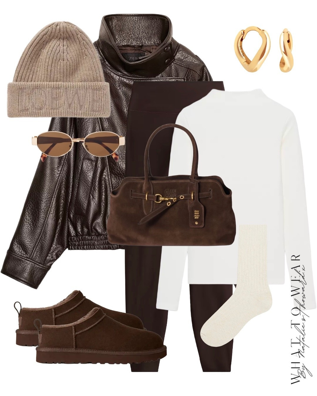 Brown leggings outfit. I just ordered this faux leather jacket and I am SO excited to style it up! Now I’ve convinced myself I need brown Uggs too 😆 love this outfit . These leggings are so soft x

#LTKwinter #LTKuk #LTKstyletip