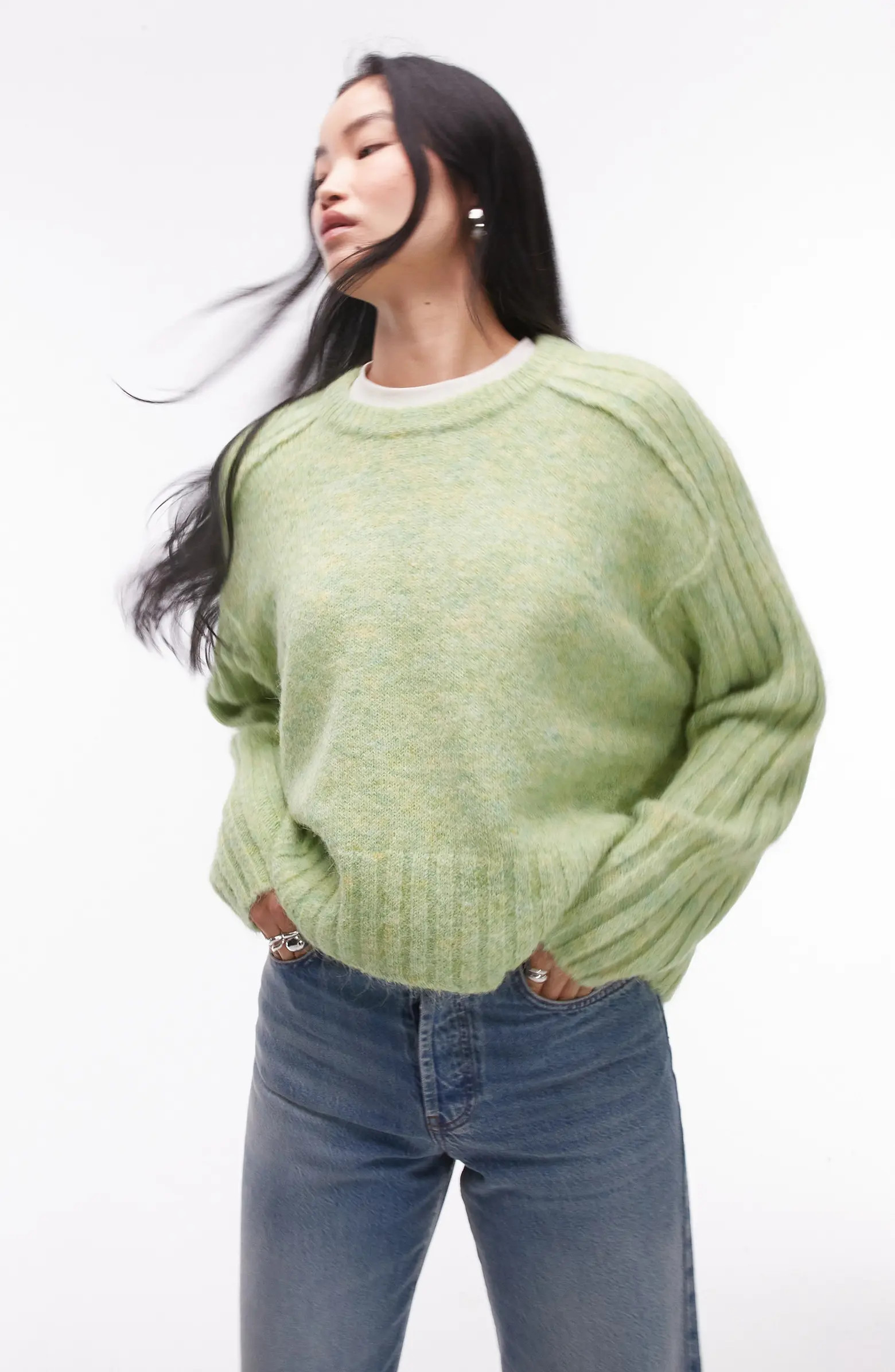 Rib Sleeve Sweater | Nordstrom