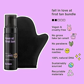 Amazon.com: b.tan Self Tanner Kit | Our "Love at First Tan" Bundle - Tan Foam with Self Tanning M... | Amazon (US)