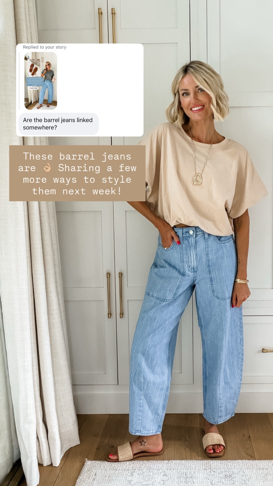 I love these barrel jeans! And the price point is even better 👏🏼 wearing a size 4 for a looser fit!

Loverly Grey, Target find, barrel jeans, summer outfit

#LTKootd #LTKSeasonal