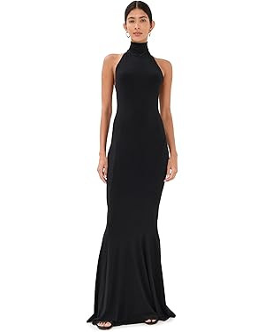 Norma Kamali Women's Halter Fishtail Gown | Amazon (US)