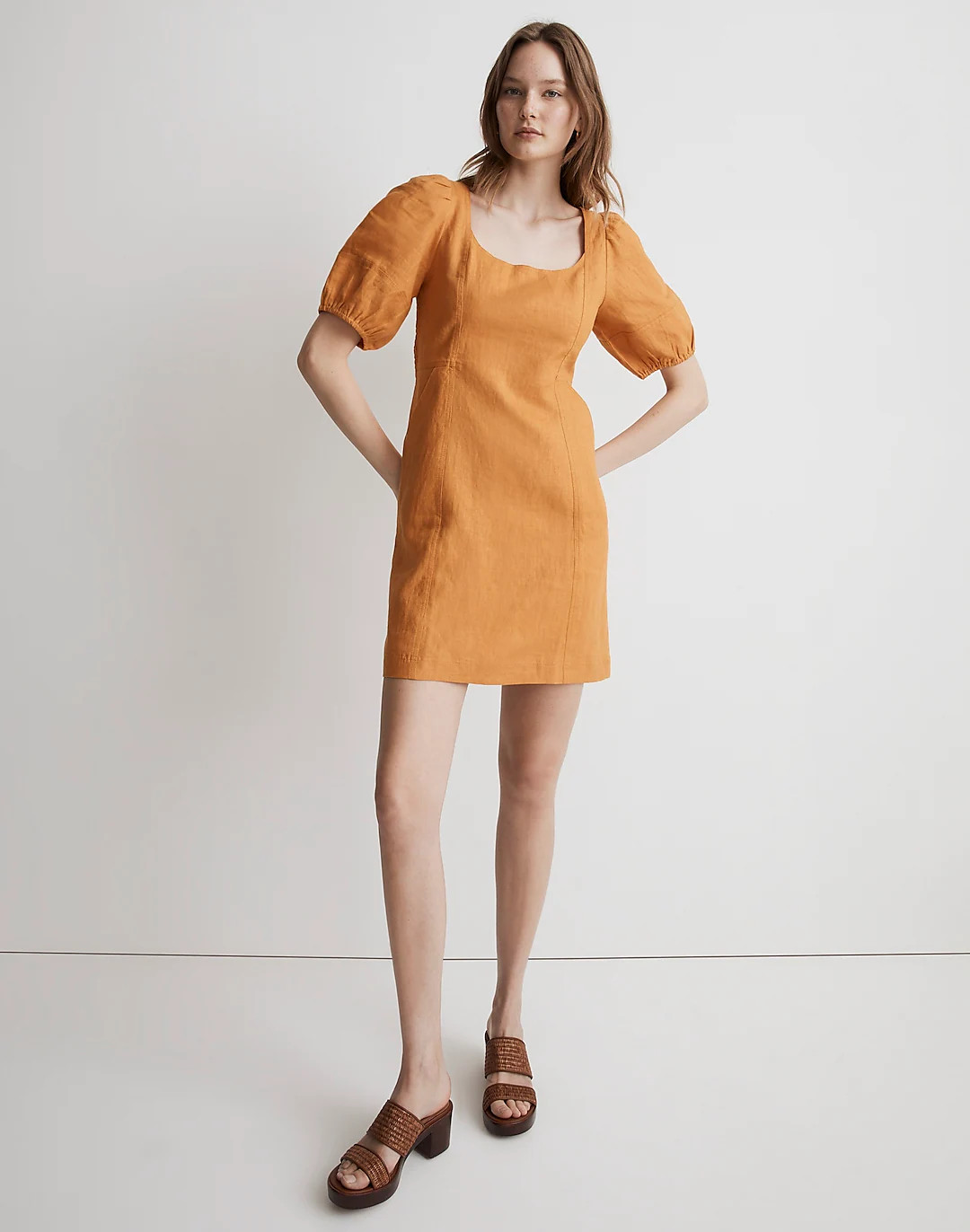 Maisie Mini Dress in 100% Linen | Madewell