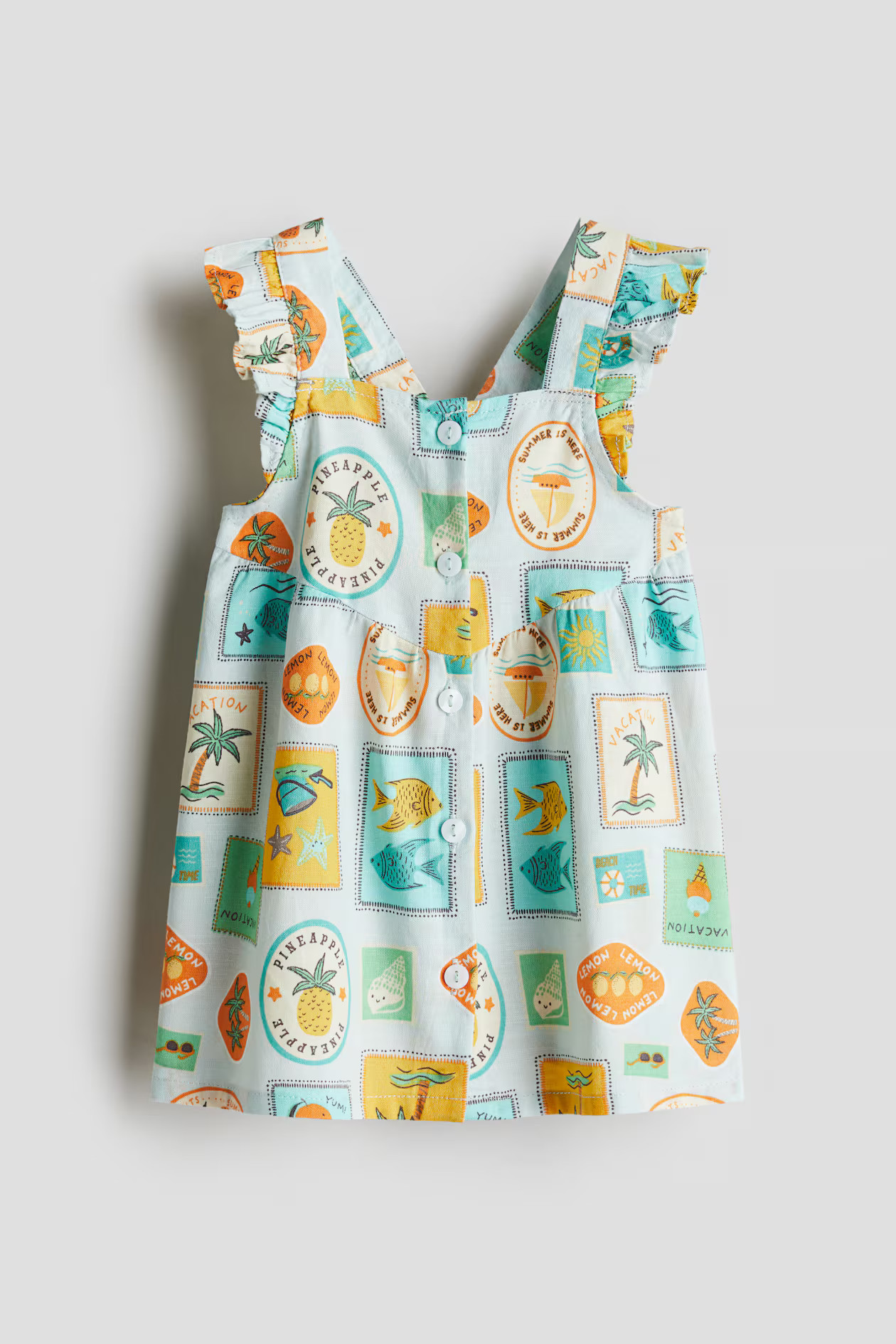 Ruffle-trimmed Cotton Dress | H&M (US + CA)