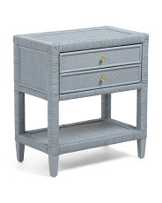 24x14x26 Rattan 2 Drawer Accent Table | TJ Maxx
