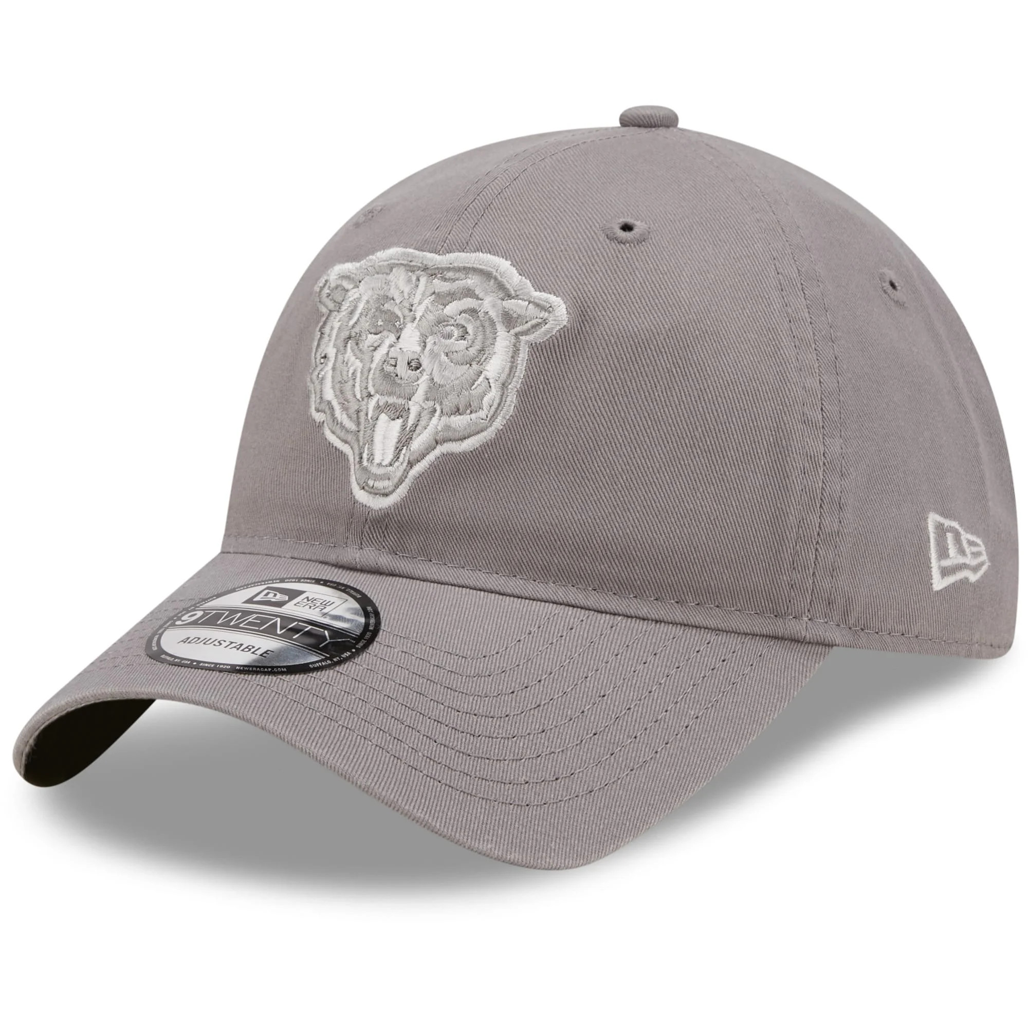 Men's New Era Gray Chicago Bears Core Classic 2.0 9TWENTY Adjustable Hat | Walmart (US)