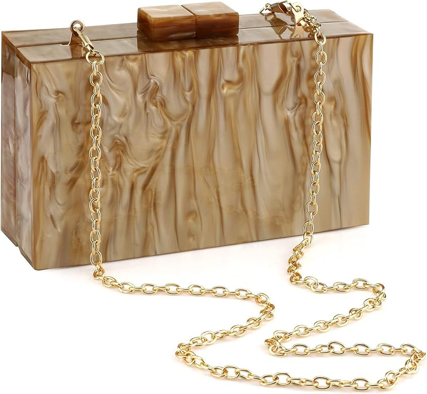 Gets Acrylic Clutch Purses for Women with Marbling Purses and Handbags Elegant Banquet Evening Cr... | Amazon (US)