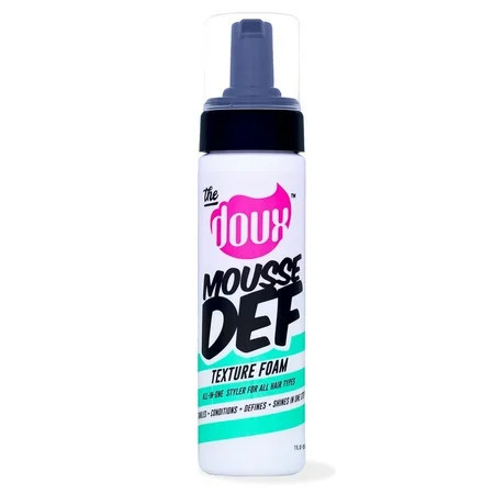 The Doux Mousse Def Texture Foam, Multi-Use Mousse Hair Foam to Style, Condition, Define, Volumize, and Add Shine - 7oz | Walmart (US)