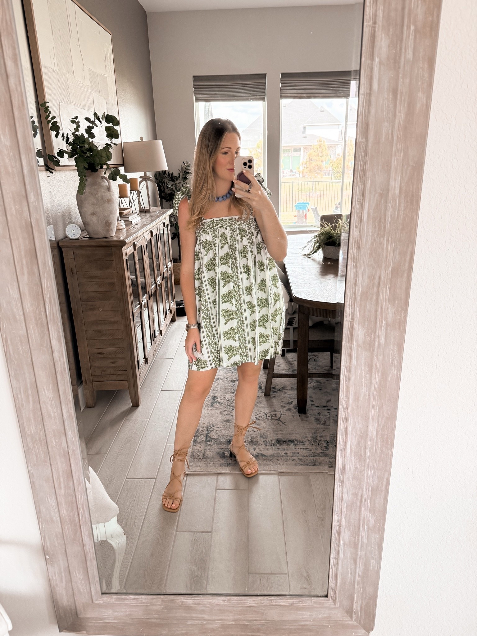 Easy, breezy, and under budget 🤍🌿 This little summer dress is one of those throw-on-and-go pieces you’ll reach for all season long. Paired it with my favorite lace-up sandals for an effortless look that’s perfect for brunch, vacation, or chasing little ones around. ✨

#LTKStyle #LTKFinds #SummerStyle #AffordableFashion #OOTD