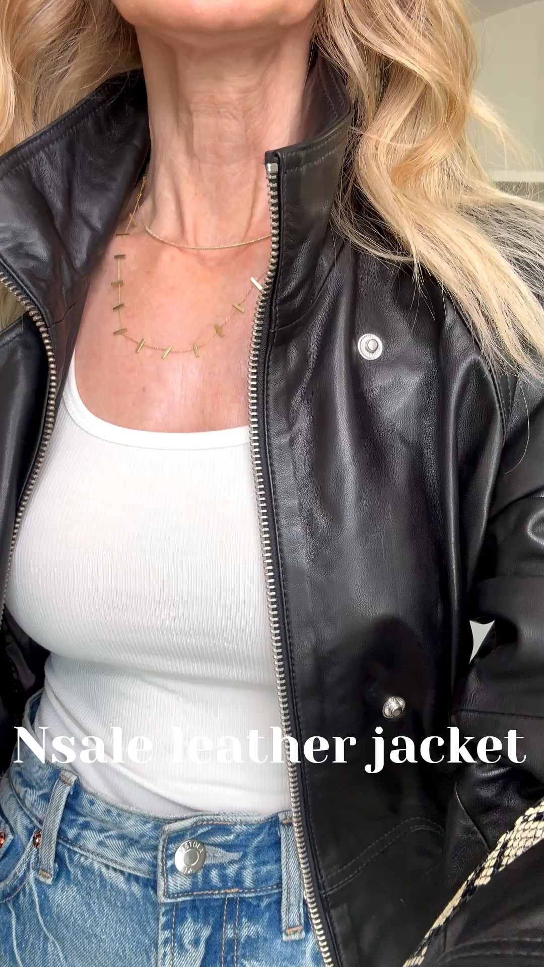 ✨ RUN, DON’T WALK! This might be the coolest real leather jacket I’ve tried in a LONG time—and it’s part of the Nordstrom Anniversary Sale END SALE and is still in stock!

And TODAY is the LAST DAY to grab it!

I love it styled with this easy white tank and these fabulous soft barrel-leg jeans by Pistola. Such an effortless, chic look that you’ll wear on repeat.

Everything runs true to size. I’m wearing an XS in the jacket and a 24 in the denim.

✨ Shop everything linked in LTK before it’s gone!

#LTKdayinmylife #LTKOver40 #LTKSaleAlert