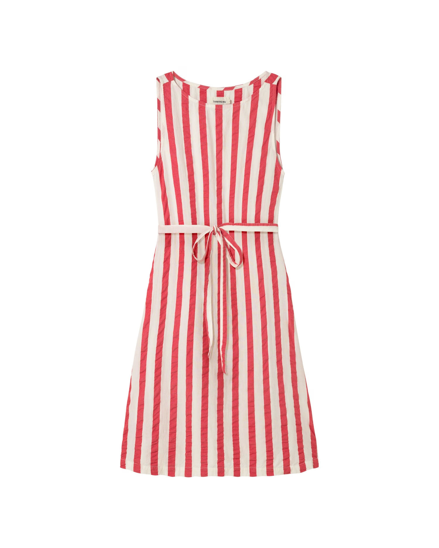 Striped Seersucker Bow Cecile Dress | Wolf & Badger