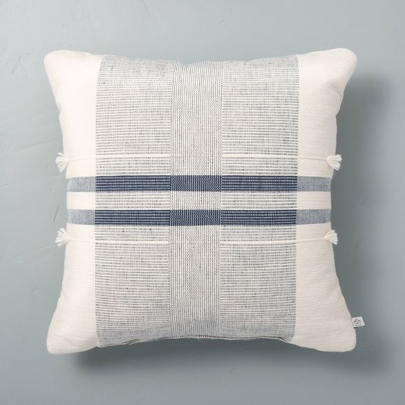 Tassel Center Band Stripes Throw Pillow - Hearth & Hand™ with Magnolia | Target