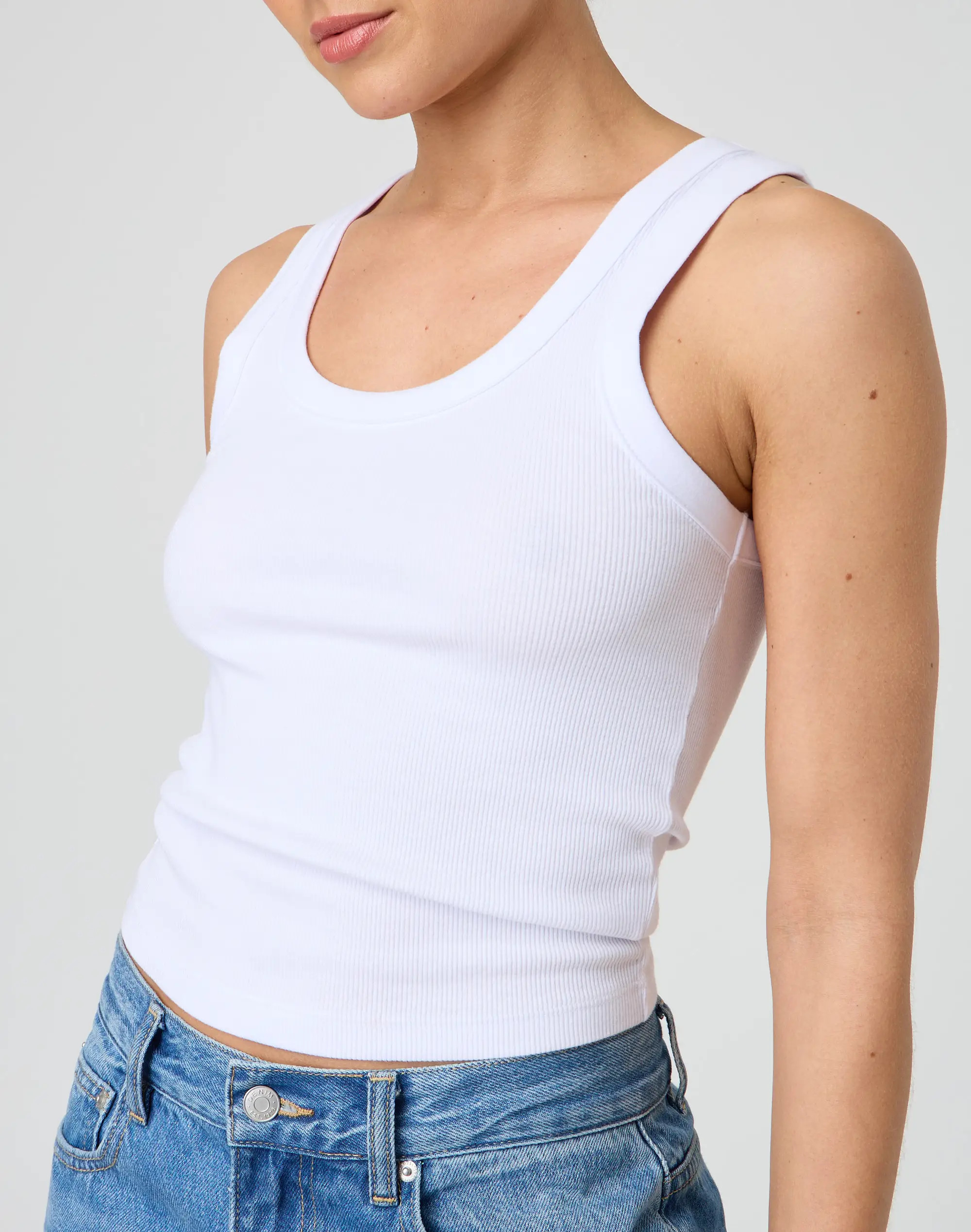 Ribbed Thick Strap Tank | Glassons (Australia)