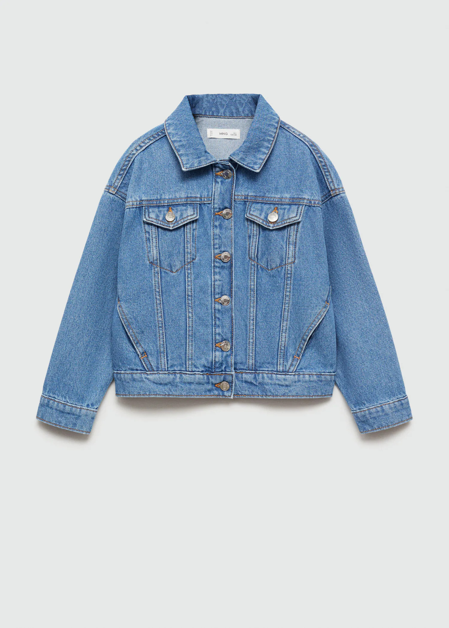 Pocketed denim jacket - Kids | MANGO USA | MANGO (US)