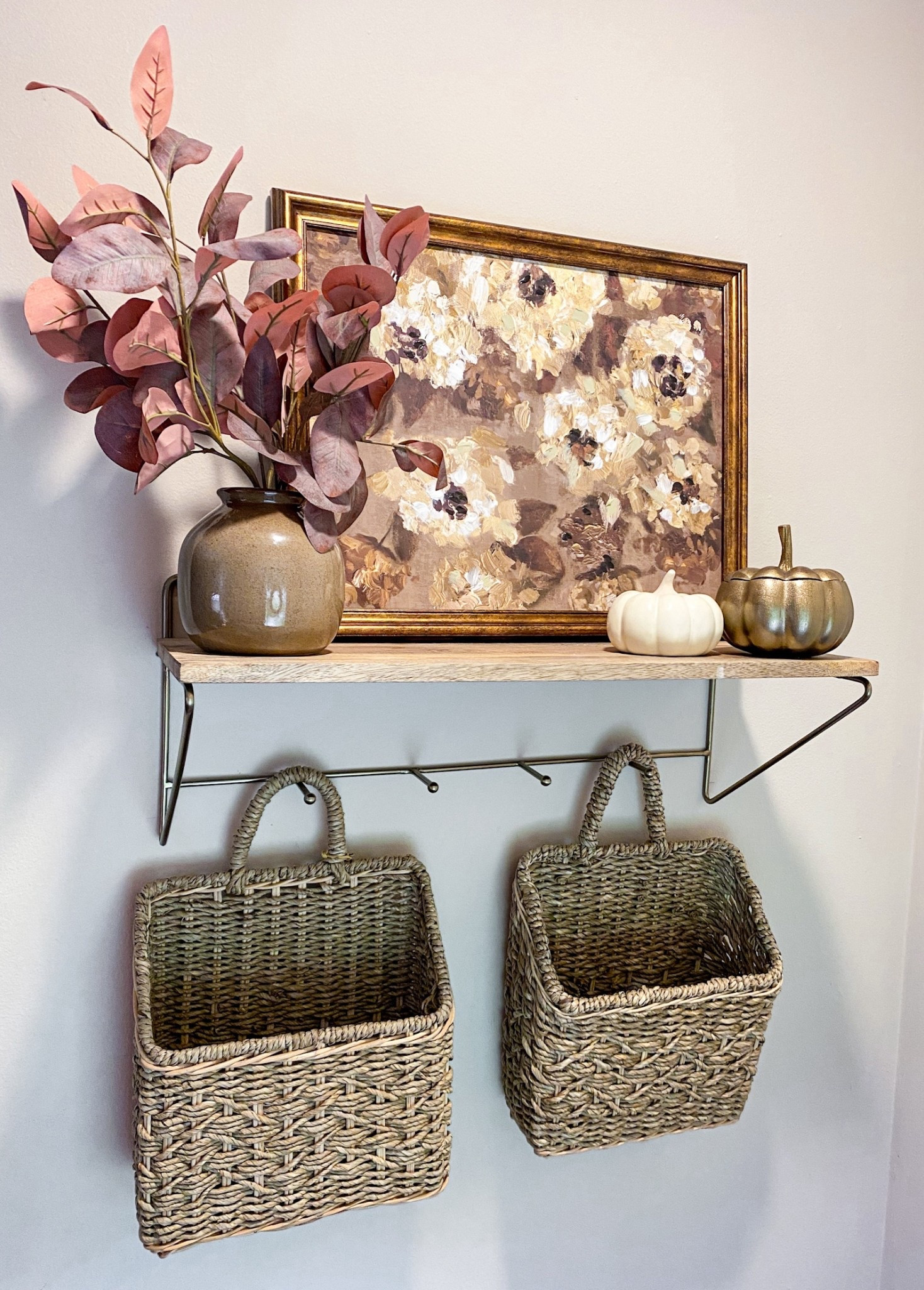 Fall home decor, entryway, living room, foyer, pumpkin, fall arrangement, hanging baskets, ceramic pumpkin, target decor, fall decor, fall style, target style, framed art, wall art

#LTKSeasonal #LTKHome #LTKFindsUnder50