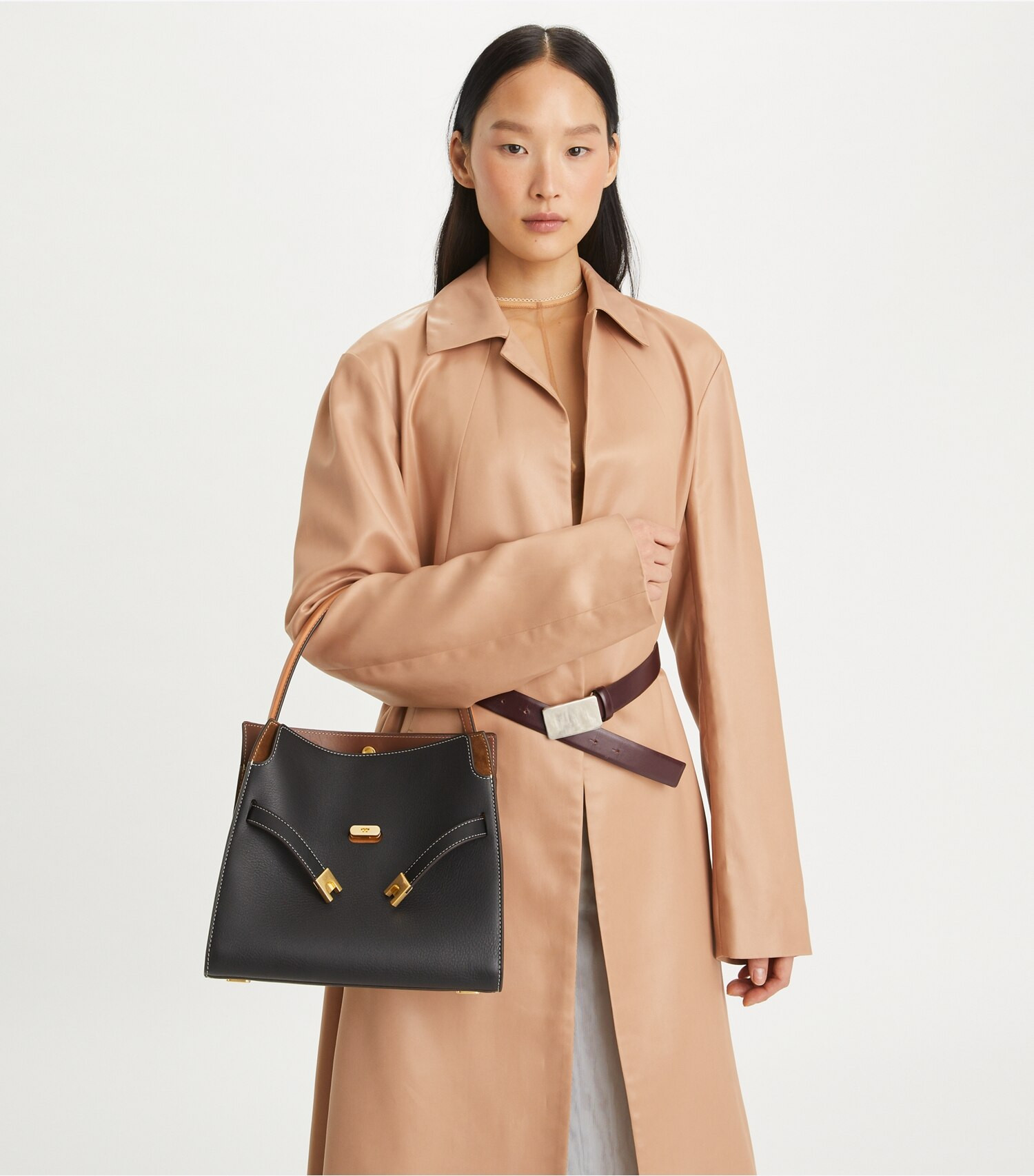 Small Lee Radziwill Double Bag: Women's Designer Satchels | Tory Burch | Tory Burch (US)