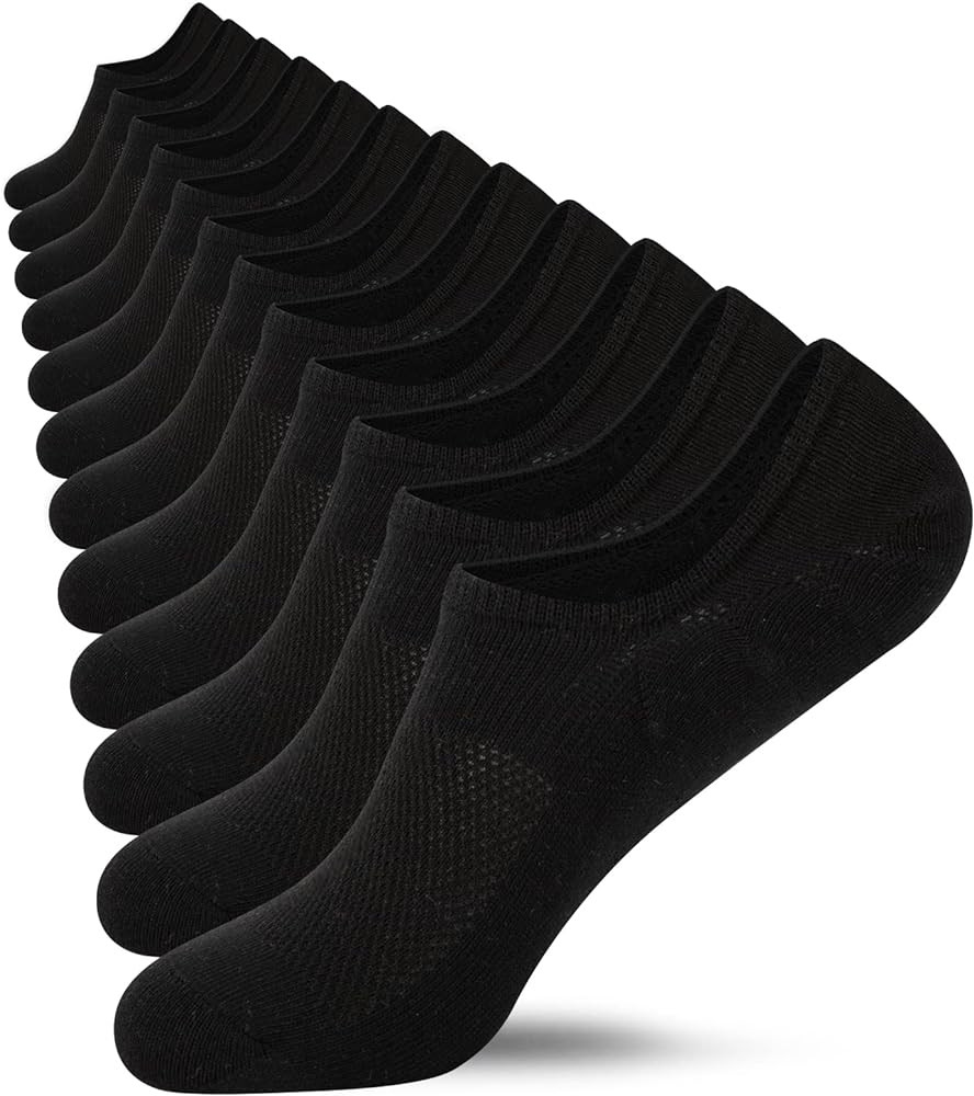 Heatuff No Show Socks Womens Cotton Low Cut Non Slip Casual Socks Invisible Flat Boat Liner Socks... | Amazon (US)