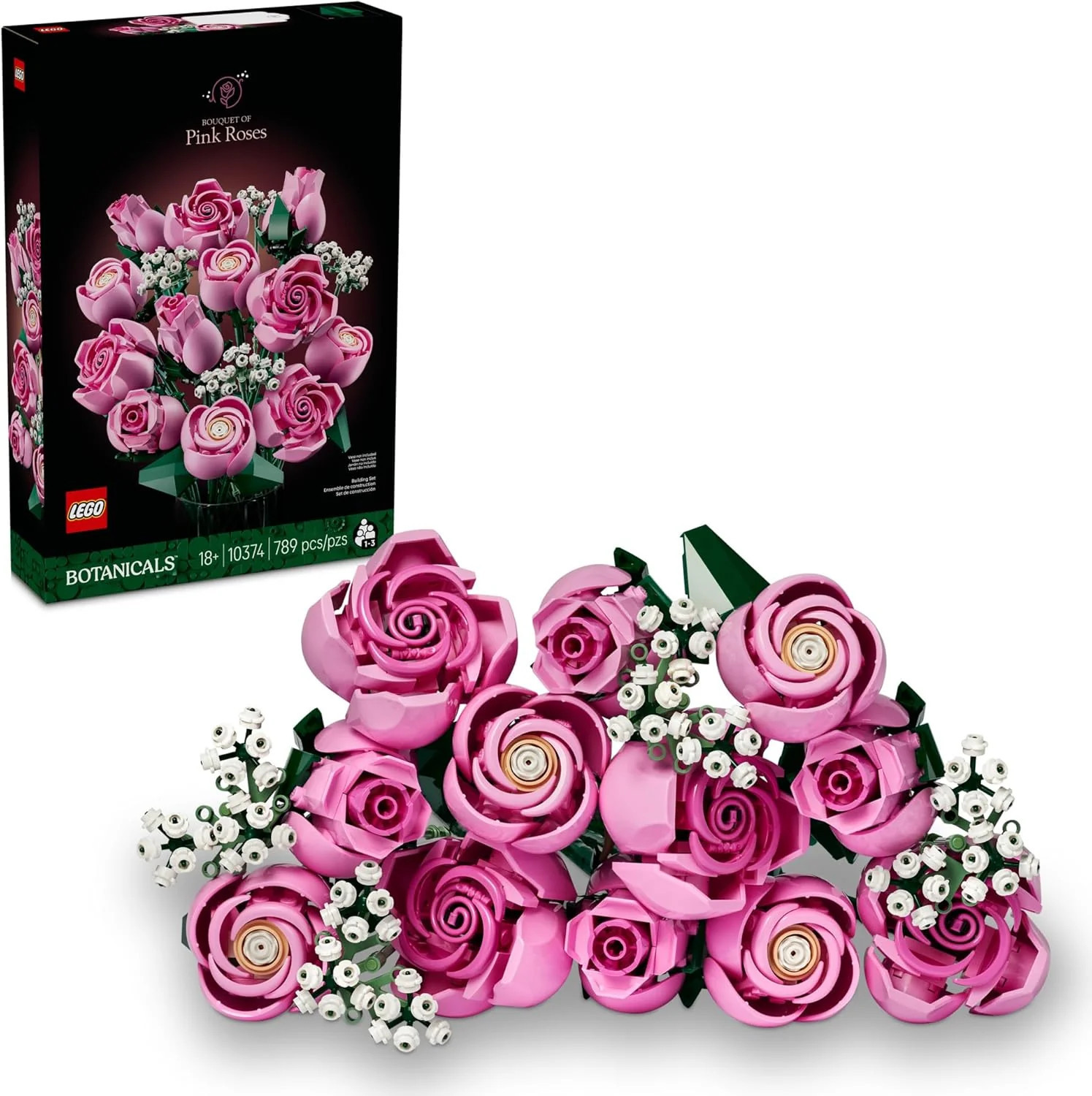 LEGO Botanicals Bouquet of Pink Roses 10374 | Safari LTD