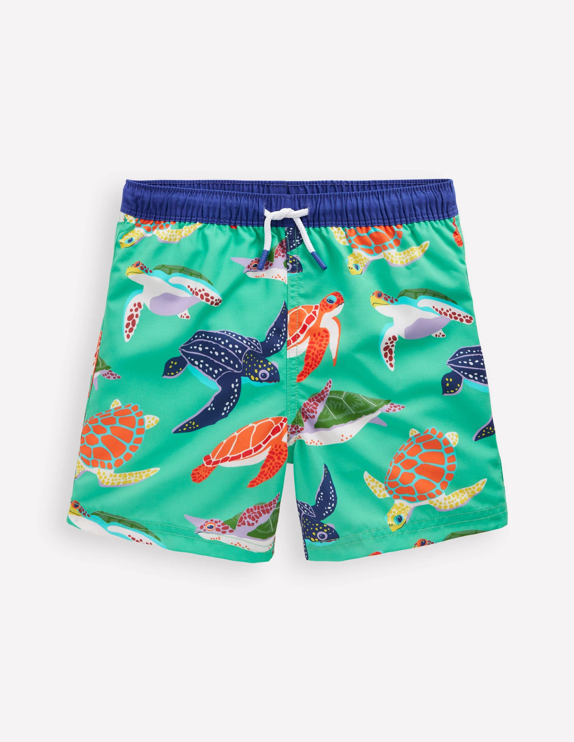Swim Shorts-Aqaumarine Blue Turtles | Boden (US)