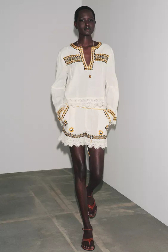 EMBROIDERED SHIRT ZW COLLECTION | Zara US