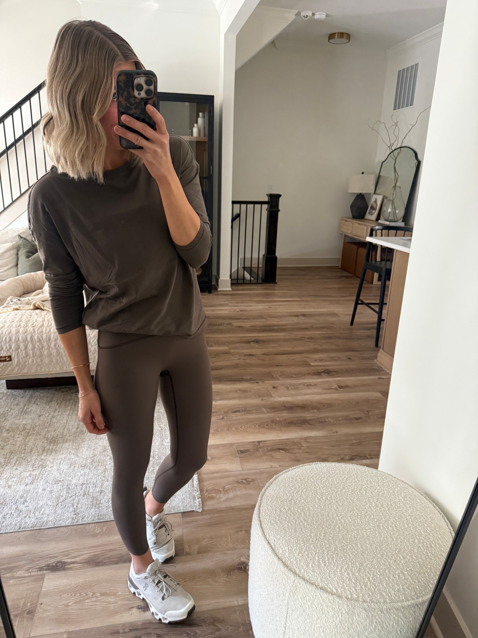 Wearing small leggings, tank + long sleeve top (Code: LAWXSPANX - first time customers only)

#LTKFindsUnder100 #LTKOver40 #LTKActive