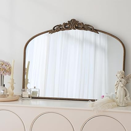 Micasso Large Arendahl Traditional Ornate Wall Mirror, 29"x 36" Antique Gold Decorative Baroque A... | Amazon (US)