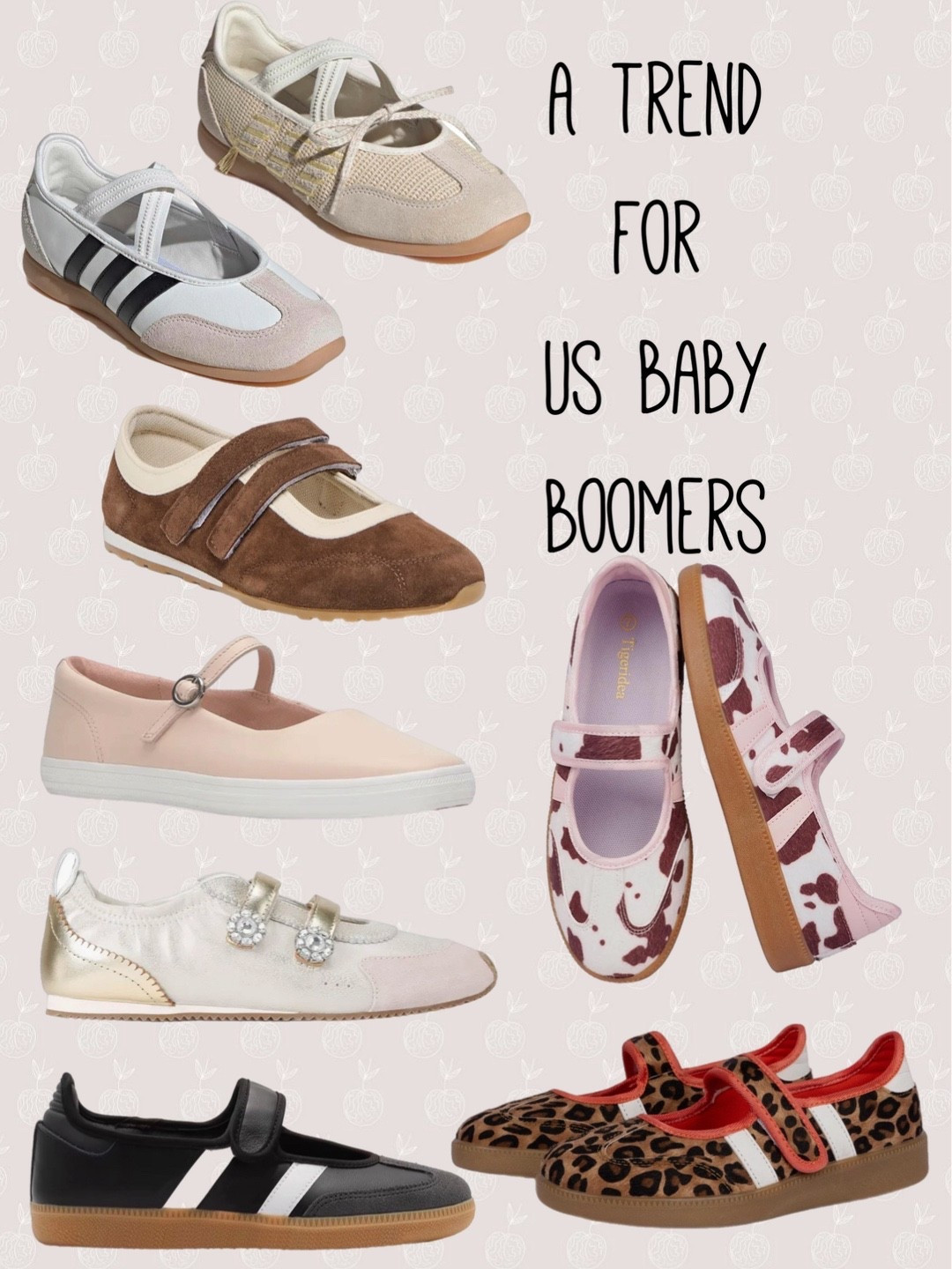 A trend to jump on no matter your age! The sneaker Maryjane is one for toddlers to baby boomers! It’s not often a practical trend comes along so I would jump on this one and start wearing as soon as the snow melts! 

#LTKmomlife #LTKActive #LTKOver40