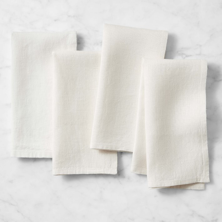 Italian Washed Linen Napkins, Set of 4 | Williams-Sonoma