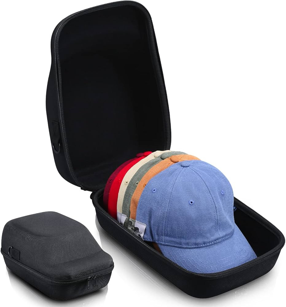 Hard Hat Case for Baseball Caps - Cap Storage for Baseball Caps with Carrying Handle & Shoulder S... | Amazon (US)