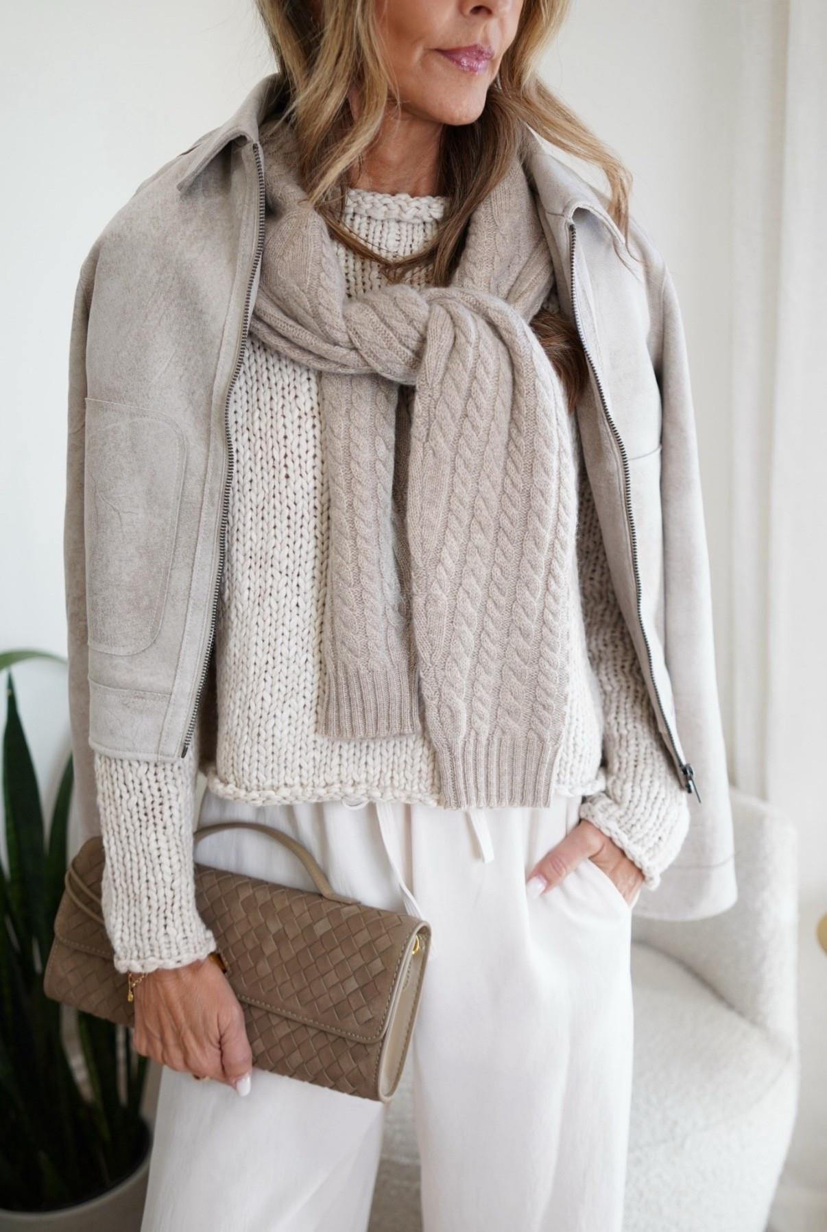 Tonal outfit! I’m 5’6’’.
-Zip jacket size S
-Ribbed sweater size XS
-Pants XS
-Chunky knit sweater size S

#LTKOver40 #LTKSeasonal #LTKStyleTip