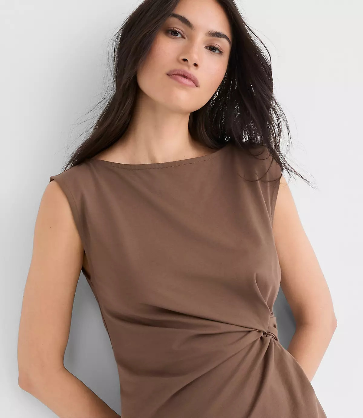 Knotted Boatneck Top | LOFT