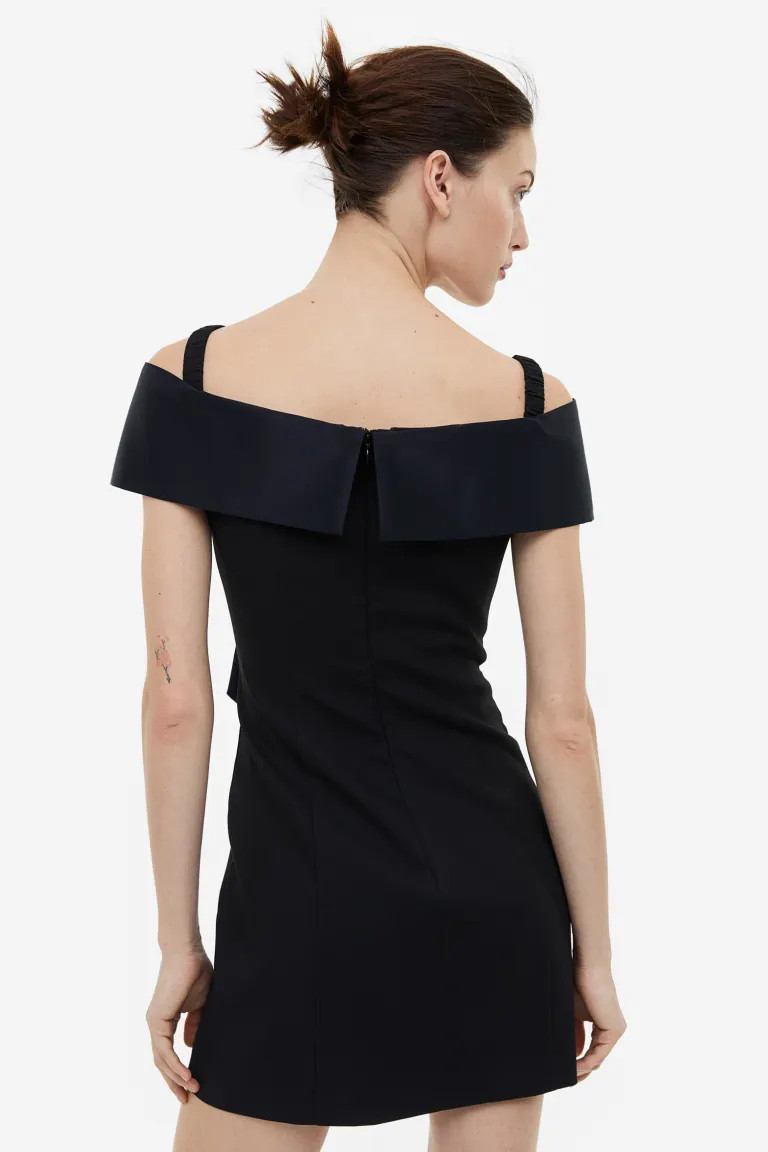 Bow-detail Off-the-shoulder Dress | H&M (US + CA)