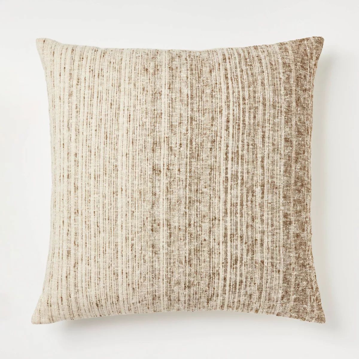 Oversized Textural Woven Square Throw Pillow Brown - Threshold™ designed with Studio McGee | Target