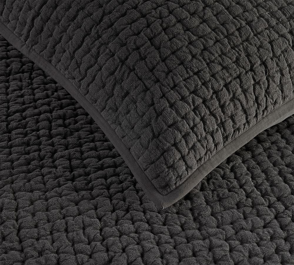 Stonewashed Pick-Stitch Quilt | Pottery Barn (US)
