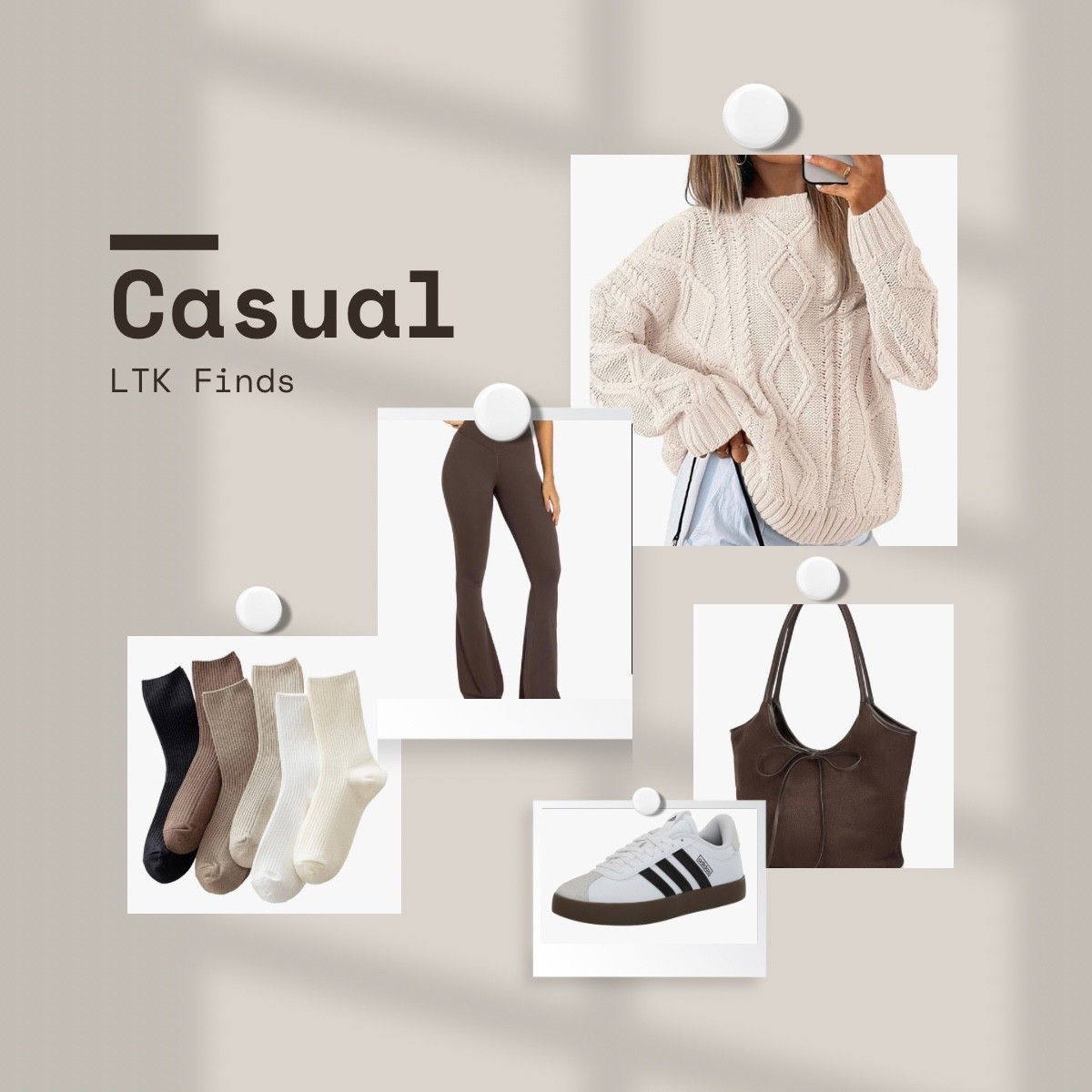 Casual outfit inspo 🤎

Amazon fashion finds, casual outfit inspo, everyday style, neutral basics, comfy chic, affordable fashion, Amazon storefront finds, trendy loungewear, capsule wardrobe pieces, gold jewelry accessories, crossbody bag, oversized sunglasses, cozy layers, effortless outfit, off-duty style, casual OOTD, Amazon must-haves, style on a budget, everyday essentials

#LTKootd #LTKSeasonal #LTKGiftGuide