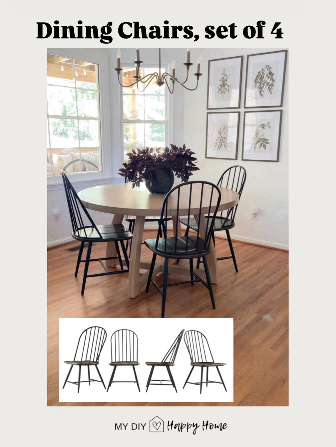 My dining chairs have a limited quantity restock and are on sale the lowest I’ve seen them!!!

Set of 4
Metal legs and back, wood seat 

#LTKStyleTip #LTKHome #LTKSaleAlert