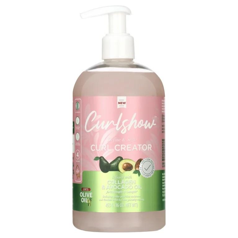 ORS Olive Oil Curlshow Curl Creator for Low Porosity Curly Hair, Defines Curls, Medium Hold, 16 o... | Walmart (US)