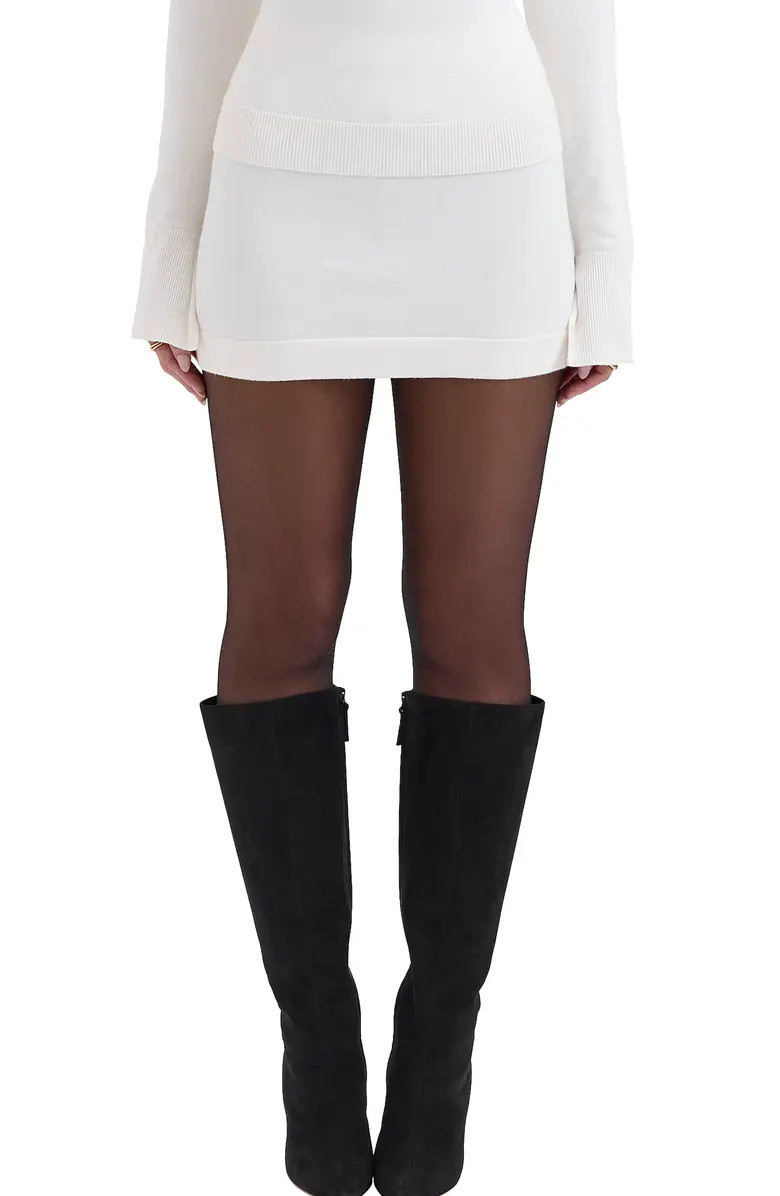 HOUSE OF CB Asher Cotton & Cashmere Knit Miniskirt | Nordstrom | Nordstrom
