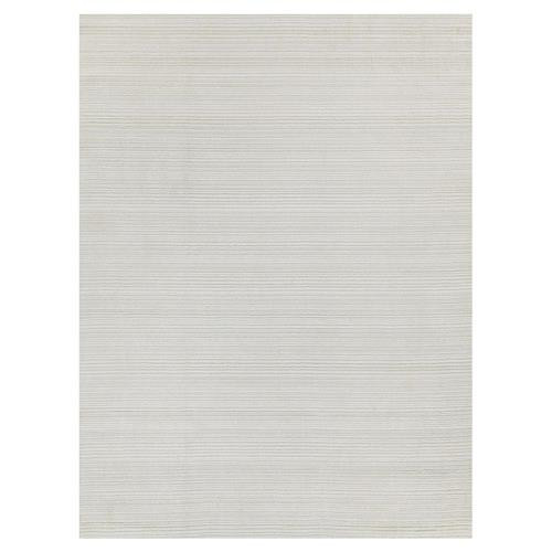 Exquisite Rugs Rossini Modern Classic Cream Solid Rug - 6'x9' | Kathy Kuo Home