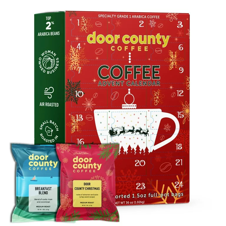 2023 Door County Coffee Christmas Coffee Advent Calendar, 24 Unique Specialty Coffees for the Hol... | Walmart (US)