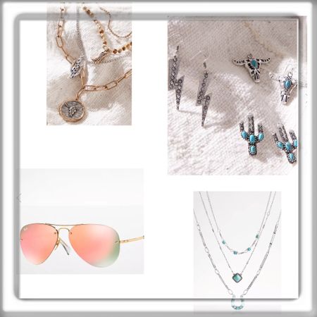 Western jewelry 
Ray ban sunglasses 
Silver jewelry 

.
.
.
#stevemadden #strawhat 
#nordstrom #pinklilystyle #vacationspot #gucci #summer  #LTKseasonal  #sale #LTKshoecrush #billabong #denim #sandal #katespade #goldengoose #lilypulitzer #mytexashouse #Burberry #homesweethome #Quay #rayban #sunglasses #jeans  #shop.ltk #rewardstyle #ltk
#accentchair #livingroom #davidyurman #homegoals #ashleyhomestore #homegoods #Abercrombie #falloutfits #disney

#LTKshoecrush #LTKfamily #LTKtravel