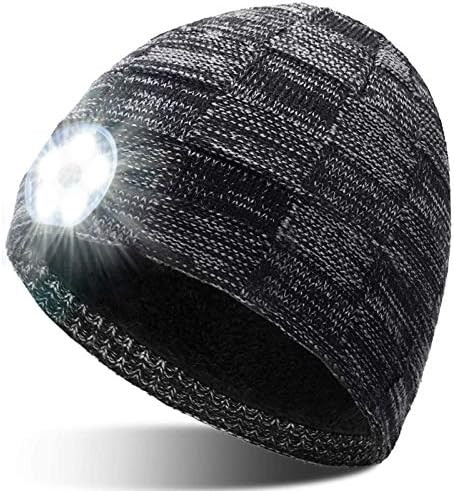 Upgraded LED Beanie Hat with Light - Christmas Stocking Stuffers for Men Gifts, USB Rechargeable Han | Amazon (US)