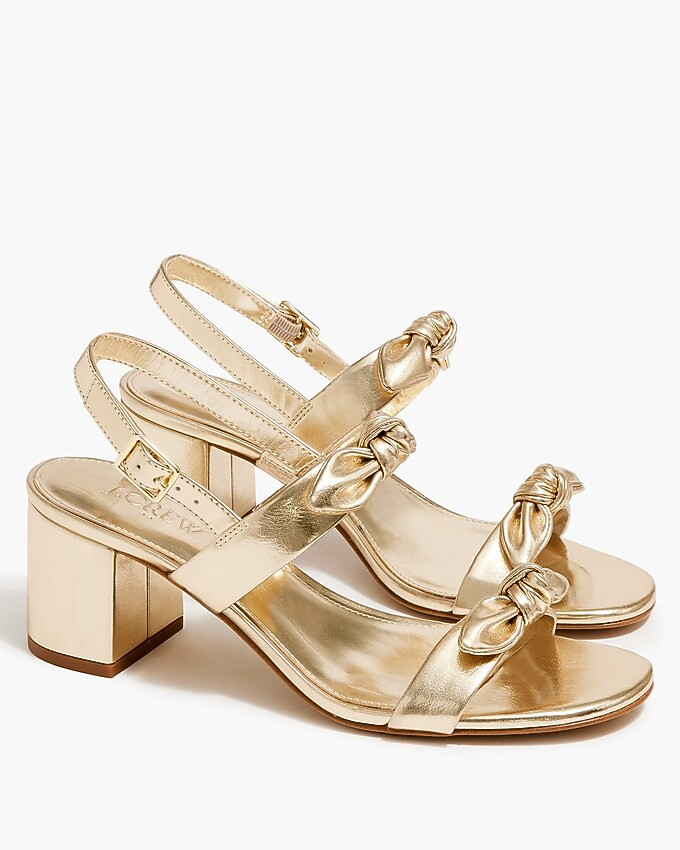 Bow heeled sandals | J.Crew Factory